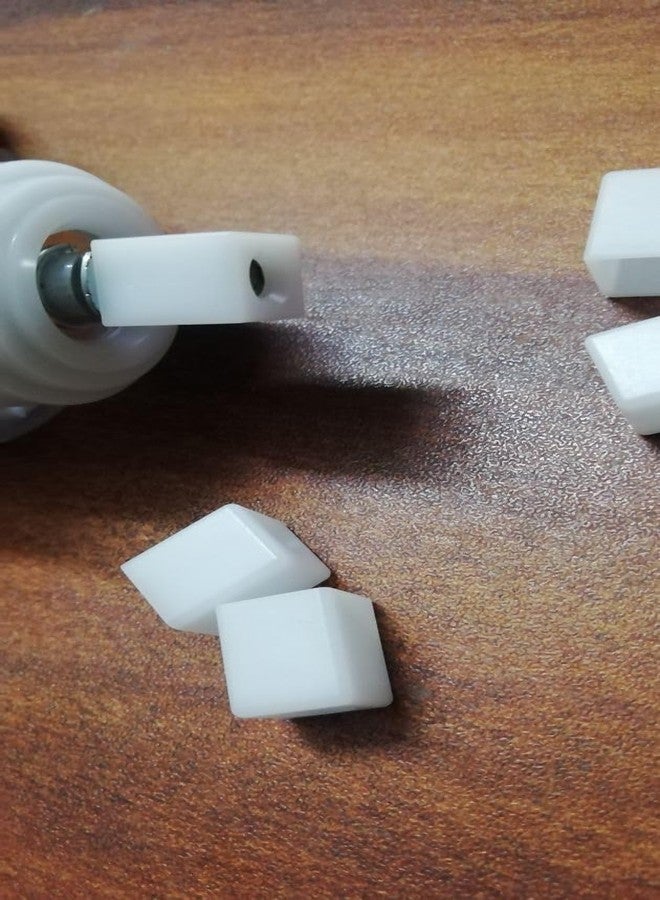 Ausam مجموعة أغطية مقابض محولات AusumPlastic | أكمام مقابض خرطوشة دوارة سلسة متوافقة مع العديد من أنواع التركيبات | قطع غيار سباكة متينة لتركيبات الحمامات (أبيض، 5 قطع) - Image 4